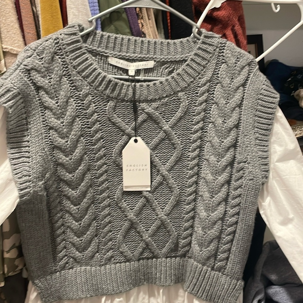 English Factory beautiful sweater shirt. New with tags! NWT. Never worn.